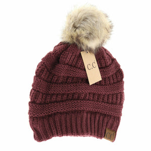 Fur Pom CC Beanie HAT43