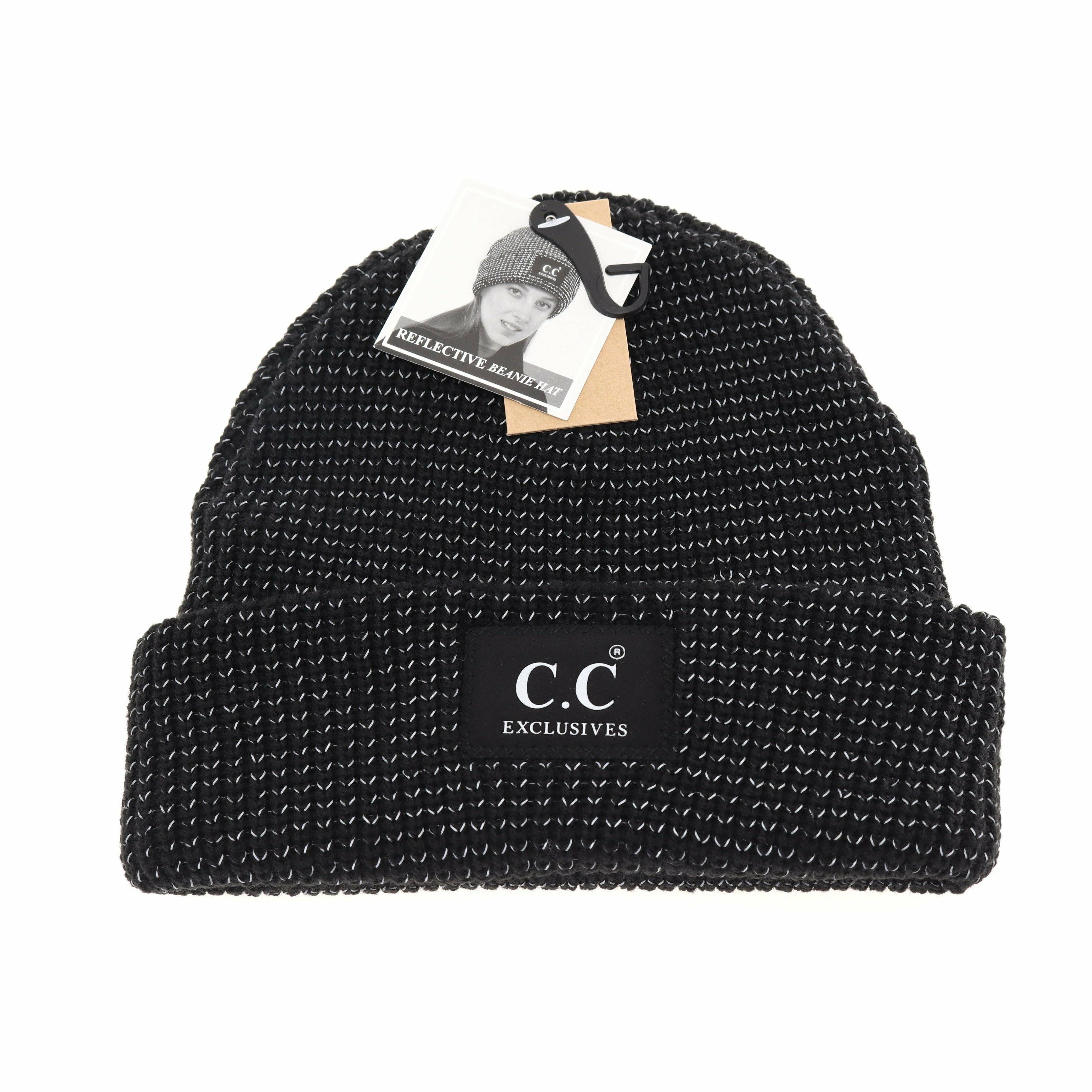 Reflective Solid Unisex C.C Beanie HAT2072