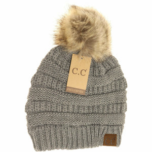 Fur Pom CC Beanie HAT43