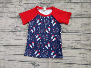 Little Firecracker Raglan Shirt