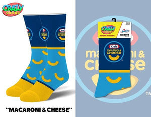 Macaroni & Cheese - Mens Crew Folded (Crazy Socks)