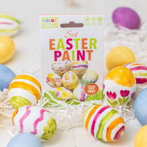 Natural Easter Egg Paint Set- Orange, Pink, & Green - Plant Based Colors