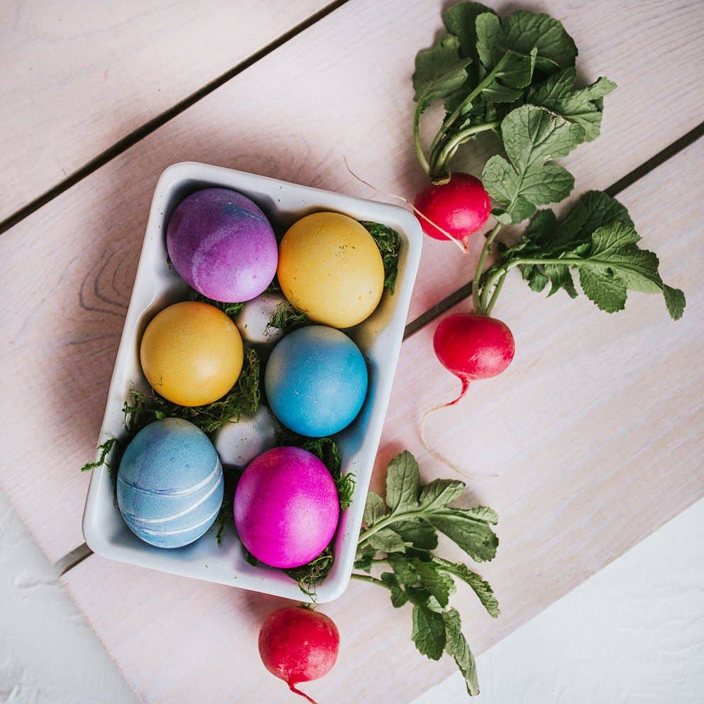 Natural Easter Egg Coloring Kit-Orange, Purple, Blue - Plant Based Colors