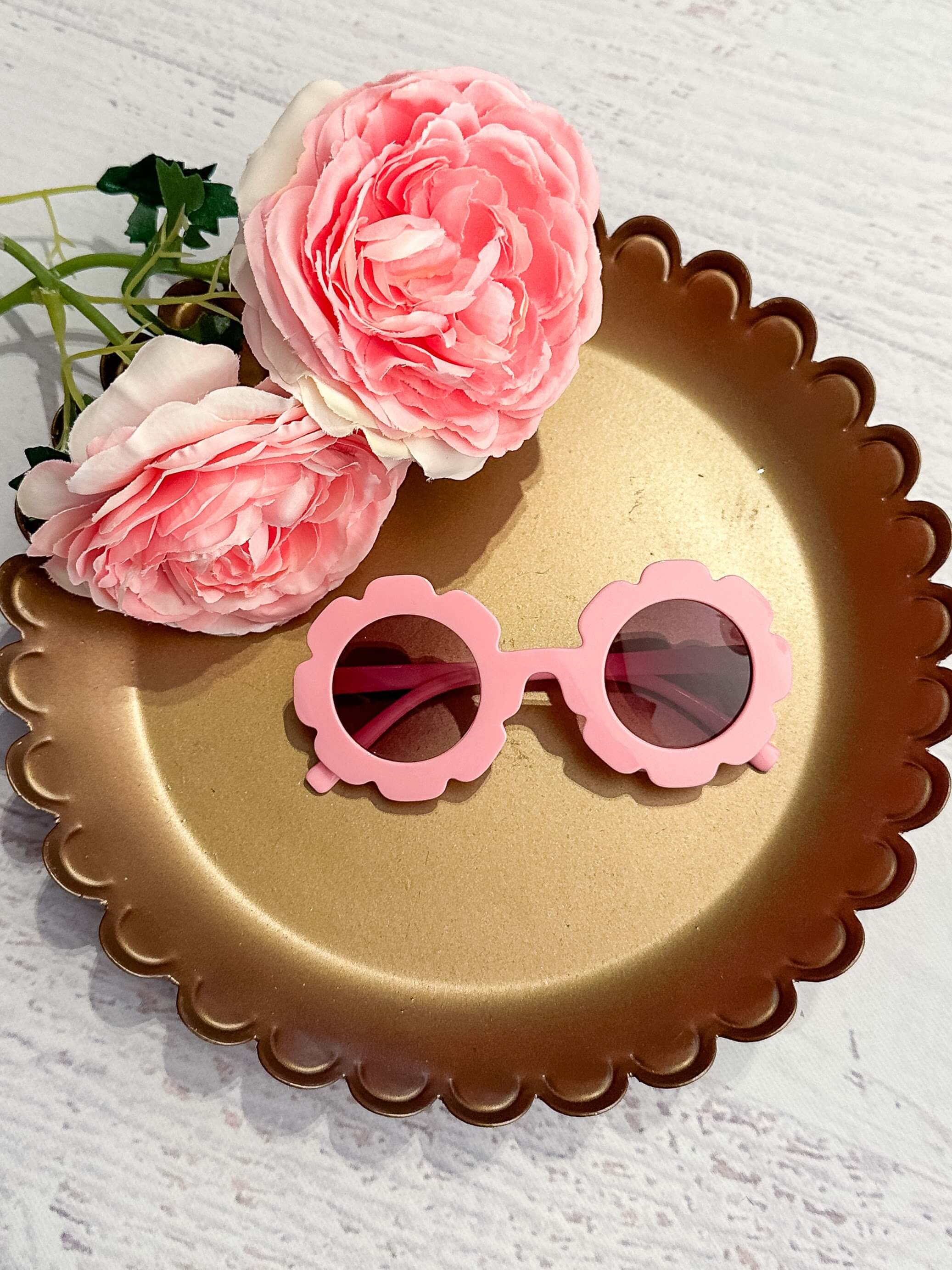 Pink Flower Sunglasses for Girls