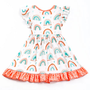 Coral Rainbow Dress