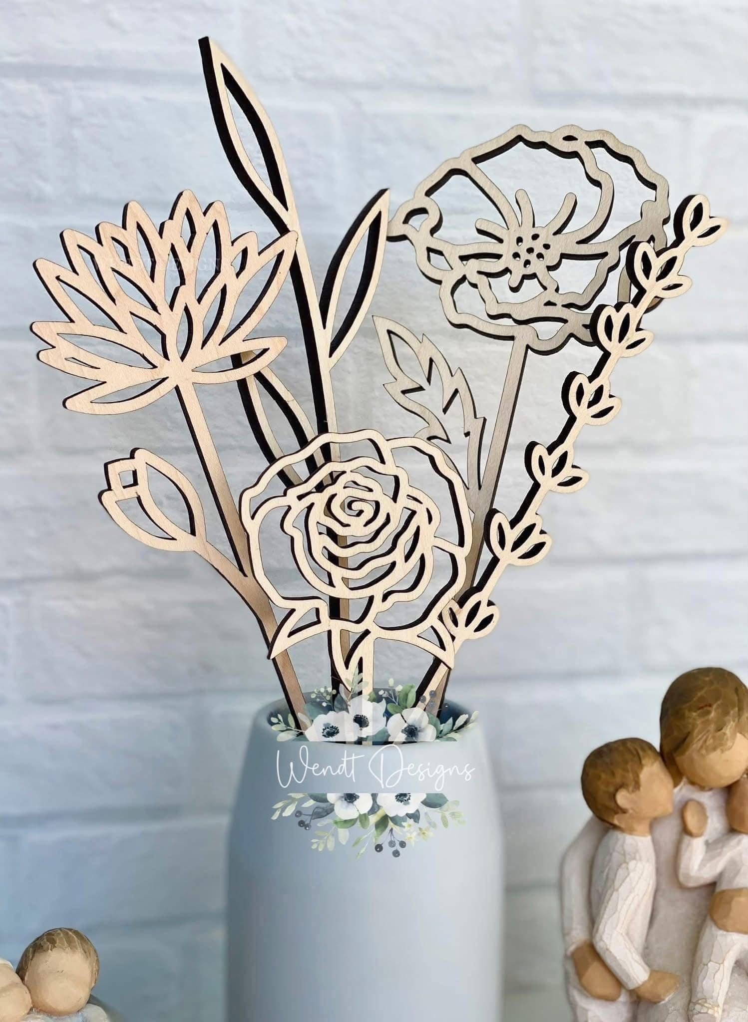 ***PREORDER*** Wood Birth Month Flowers