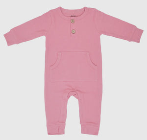 Baby Ribbed Playsuit with Pocket