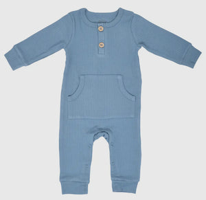 Baby Ribbed Playsuit with Pocket