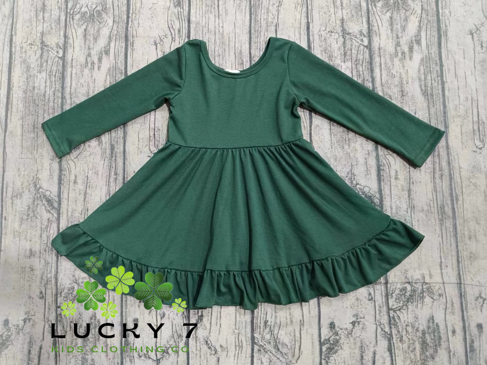 Hunter Green Cotton Dress