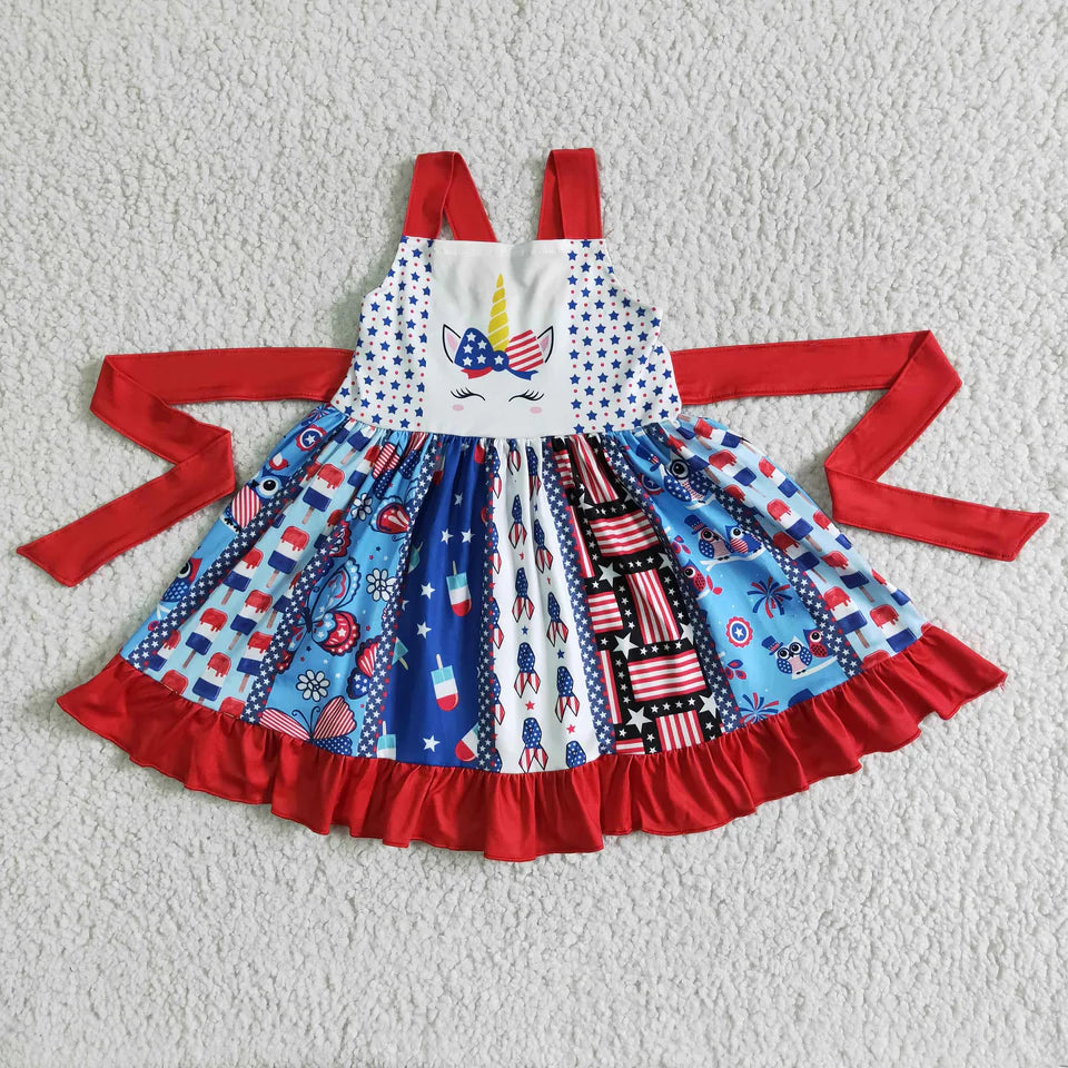 ***STEAL OF A DEAL*** Patriotic Unicorn Dress