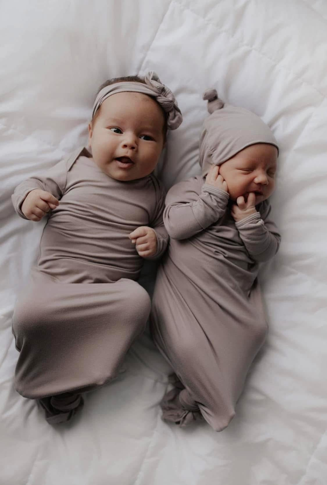 Solid Color - Infant Knotted Gowns