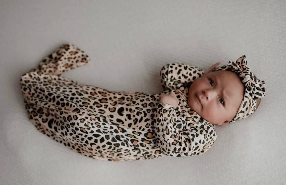 Infant Knotted Gowns - Prints