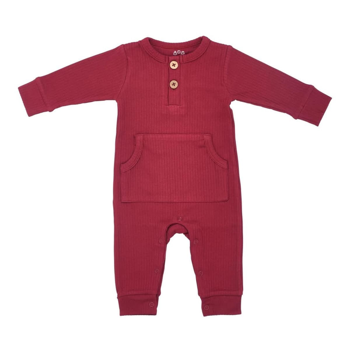 Baby Ribbed Playsuit with Pocket