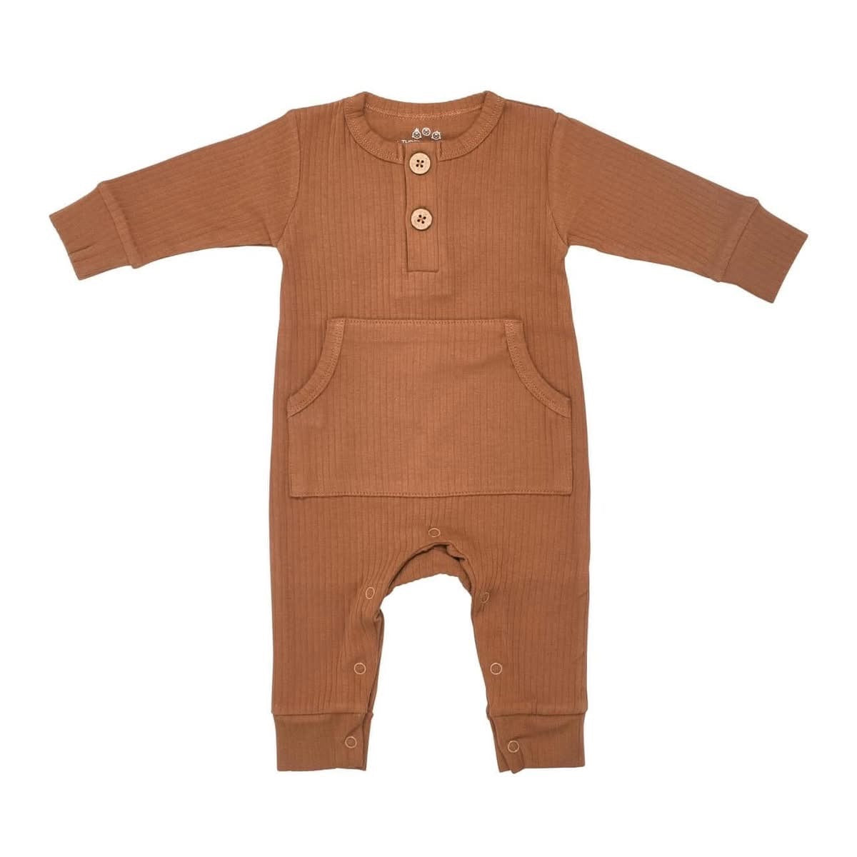 Baby Ribbed Playsuit with Pocket