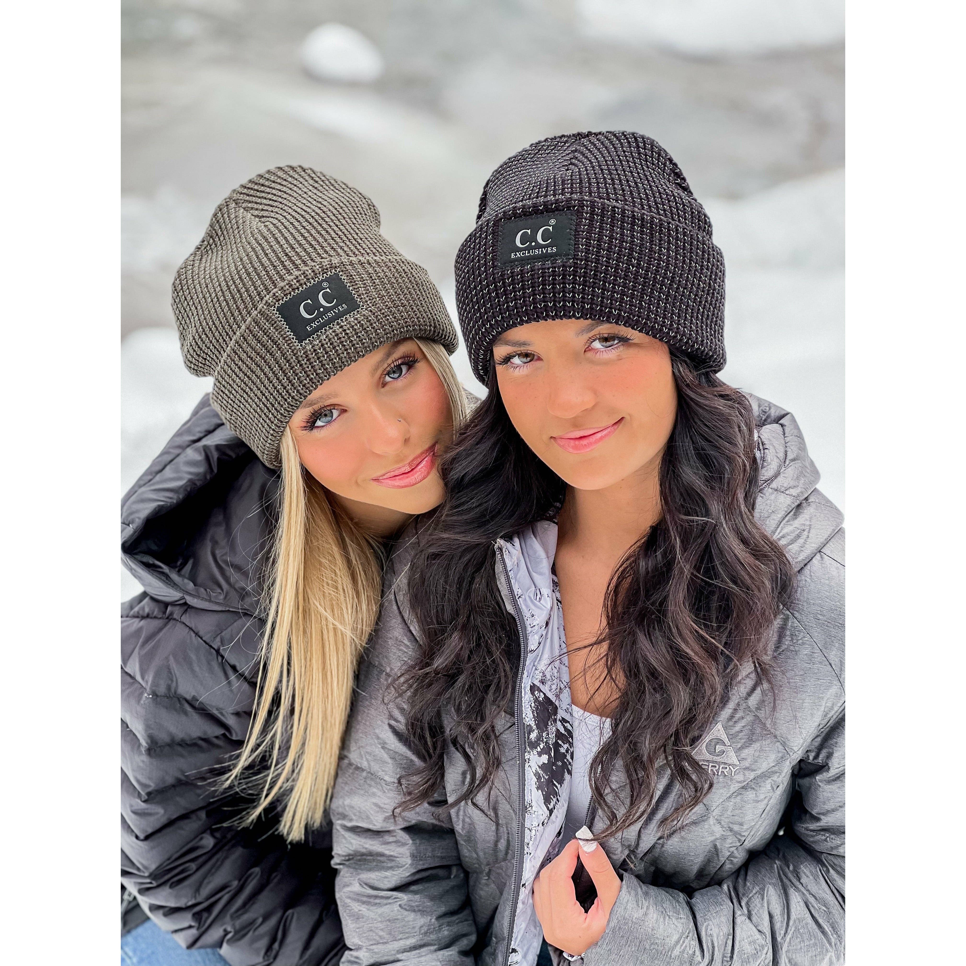 Reflective Solid Unisex C.C Beanie HAT2072