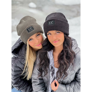 Reflective Solid Unisex C.C Beanie HAT2072