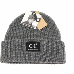 Reflective Solid Unisex C.C Beanie HAT2072